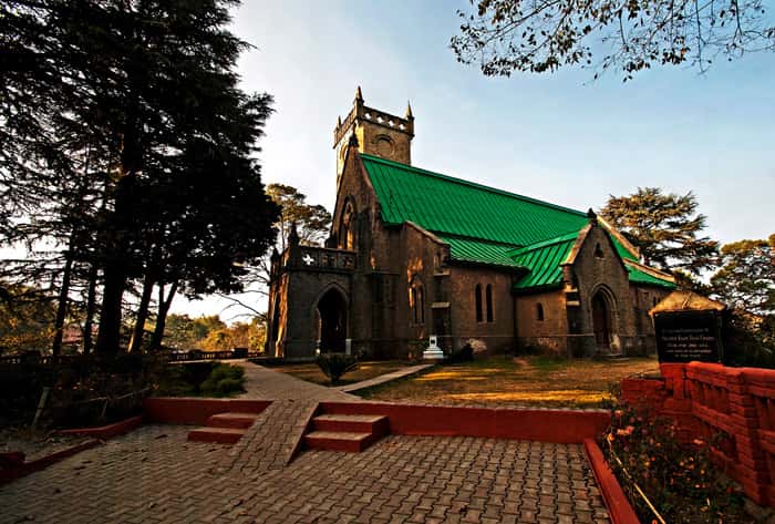 Christ Church is a popular tourist destination near Kasauli