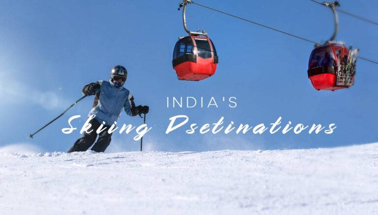 Skiing in the winter season in india
